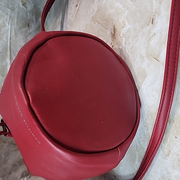 Danielle Nicole Alexa Mini Bucket bag in red faux leather.  - Picture 3 of 4